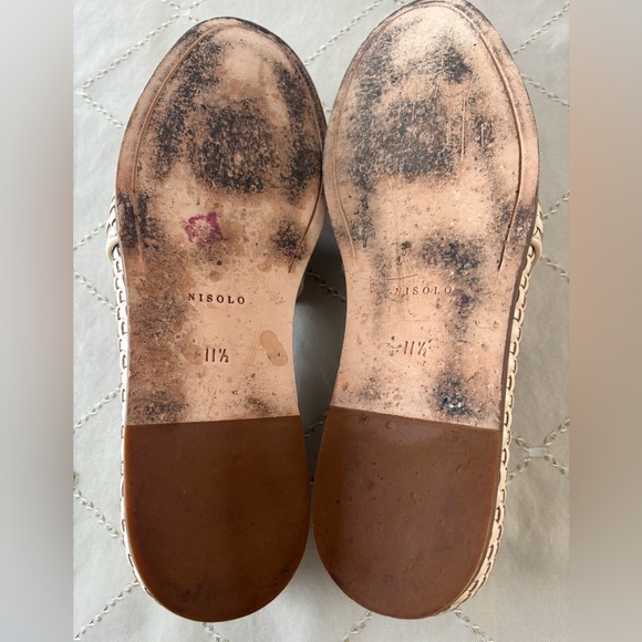 Nisolo Mara Bone Woven Leather Loafers Size 11.5 EUC - Picture 5 of 16